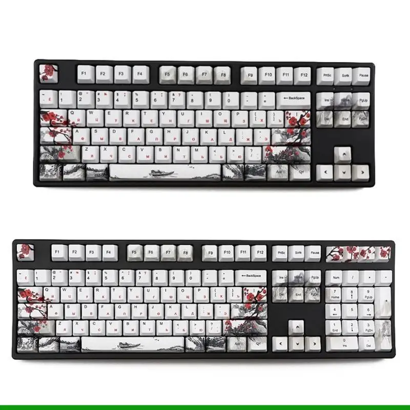U55C 110PCS Keycaps Keycaps mới lạ Sub Plum Blossom OEM Keycap cho 61/64/108