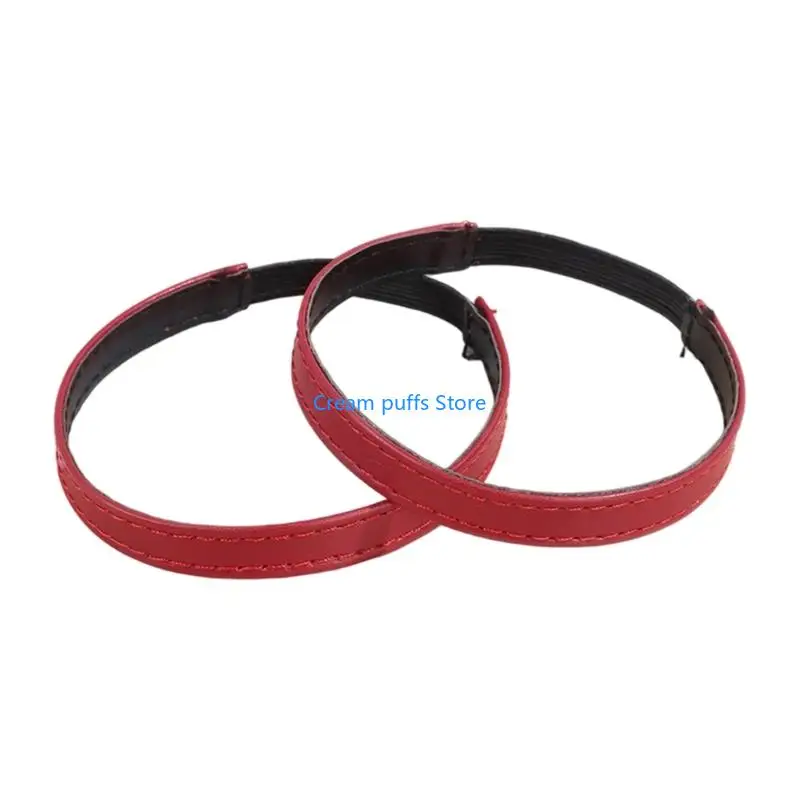 50LE Slip Resistant Elastic Shoe Lace PU Leather High Heel Retainers Strap For Women