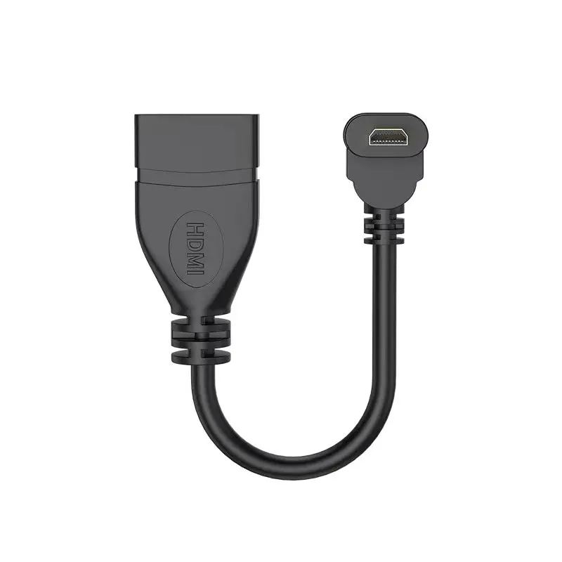 1080P Micro&Mini HDTV Male Up Down Right Left 90 Angled angle to HDMI-compatible Female Converter Adapter M-F Extension Adapter