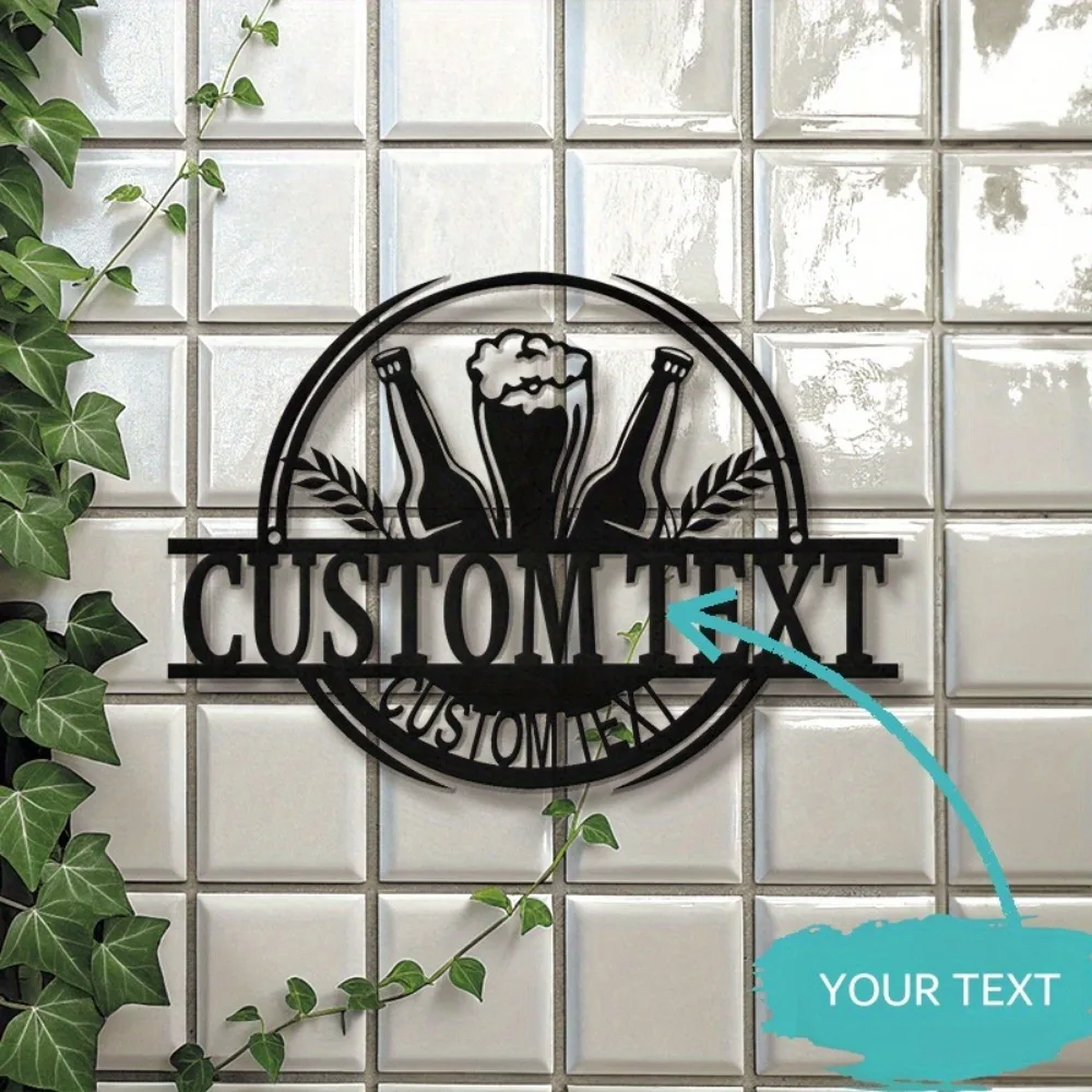 Custom Retro Metal Beer Plaque Wall Accent for Home Pubs and Microbreweries Perfect Housewarming Gift for Beer Enthusiasts