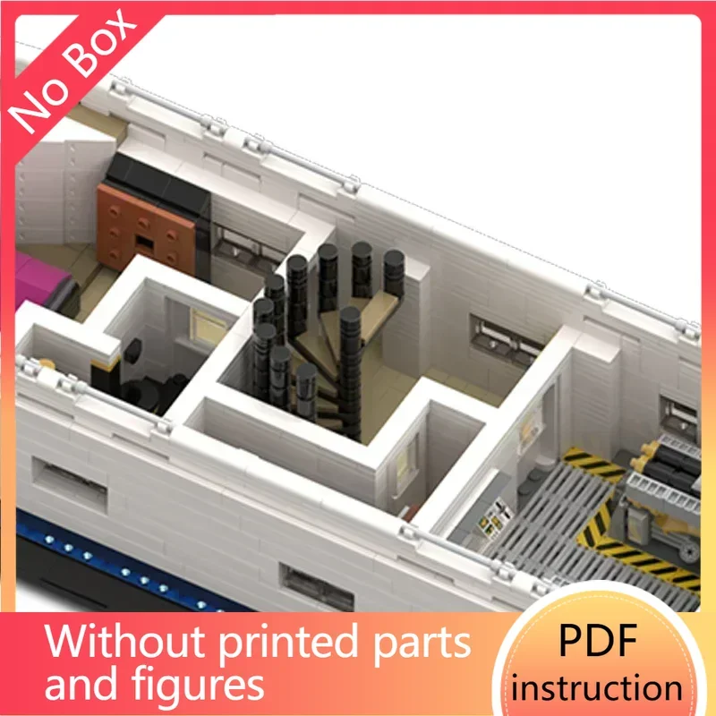 

Ship Model Moc Building Bricks Boat Luxury Yacht Minifigure Size Technology Modular Blocks Gift Toys DIY Sets AssemblyChristmas