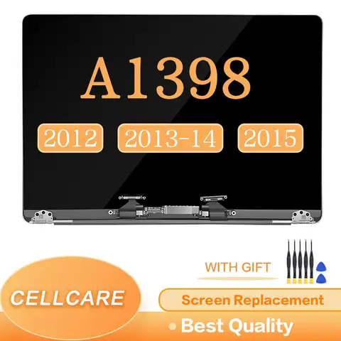 A1398 LCD Panel Display Full Assembly Screen Replacement for MacBook Pro 2012 2013 2014 2015 15.4inch Retina