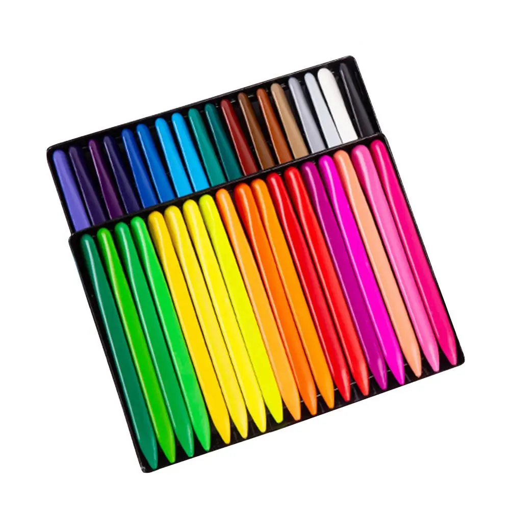 36-Piece Wax Crayons Set for Kids – Non-Toxic Coloring Art Supplies for Halloween, Christmas & School