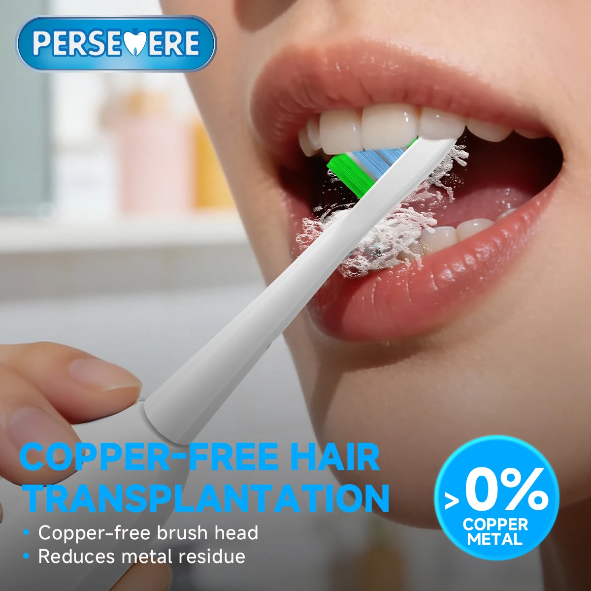 Pack de têtes de brosse à dents de rechange pour nettoyage et éclaircissement de brosse à dents électrique Laifen Wave, transparentes Pack de têtes de brosse à dents de rechange pour nettoyage et éclaircissement de brosse à dents électrique Laifen Wave, transparentes