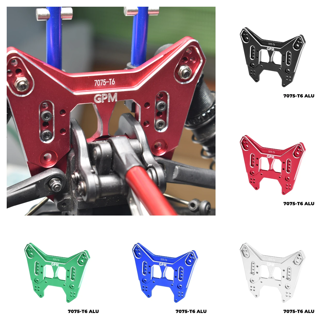 

GPM Alloy 7075 Rear Damper Plate For ARRMA Fireteam Tactical Mojave 6S Kraton