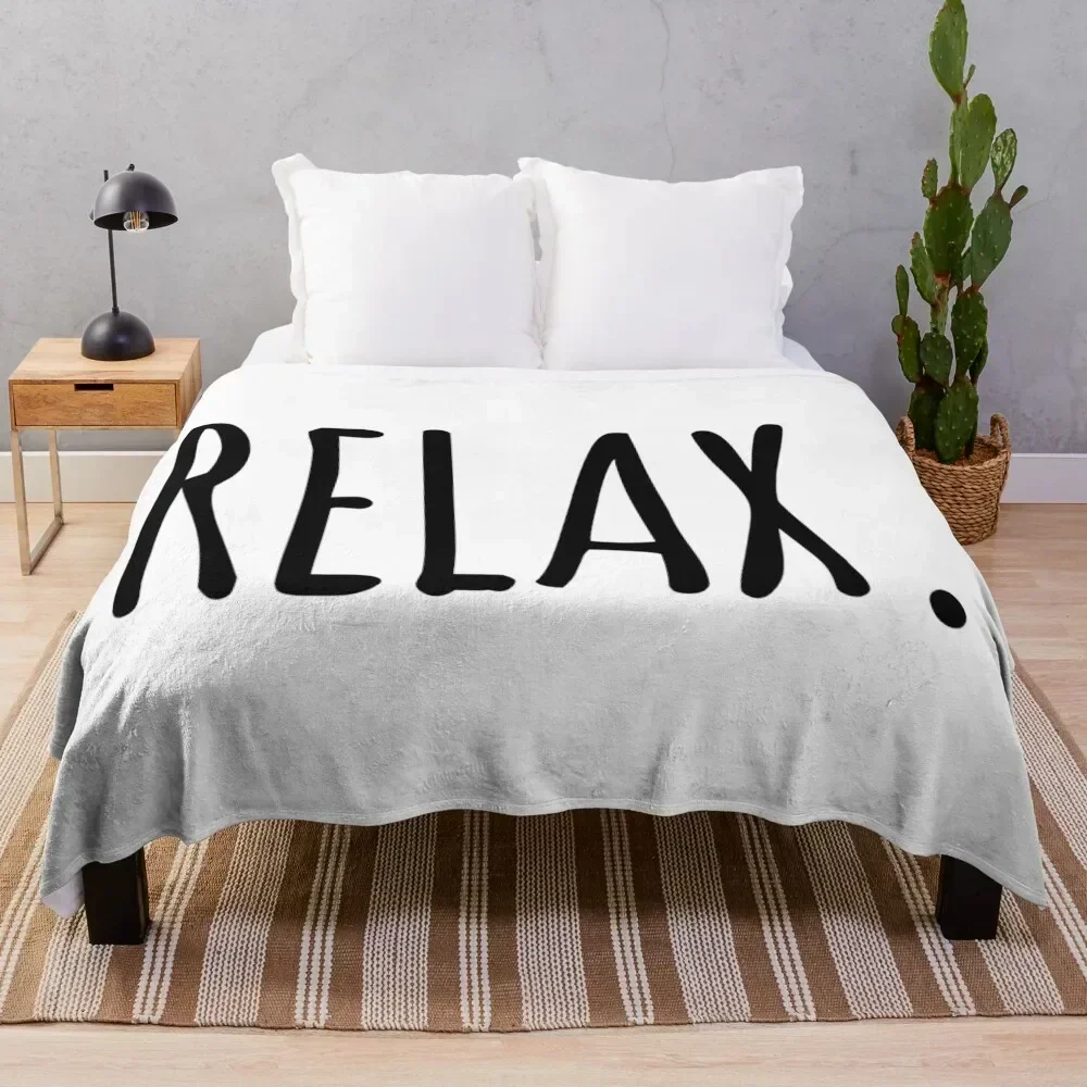 

Relax Throw Blanket Anti Shedding Soft Fuzzy Blanket for Home
