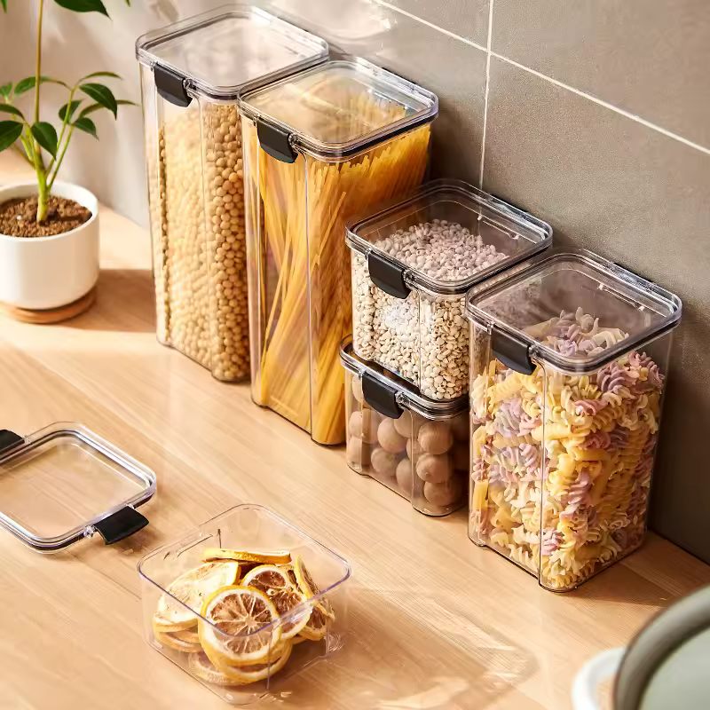Sealed Jars Kitchen Grain Storage Organizer Review, Moisture-Proof Food Storage Containers image 2