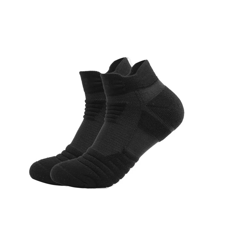 Men's thick padded knitted sports socks, breathable, comfortable for ears, sports, low cut, running, ankle