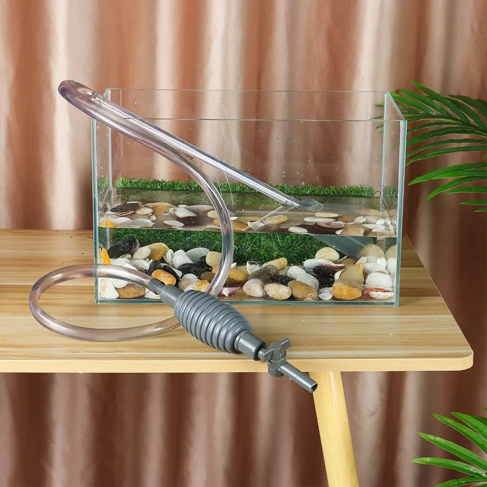 New Portable Handheld Cleaning Accessories Aquarium Cleaner Fish Tank Water Changer Siphon Hose Water Changer Pump