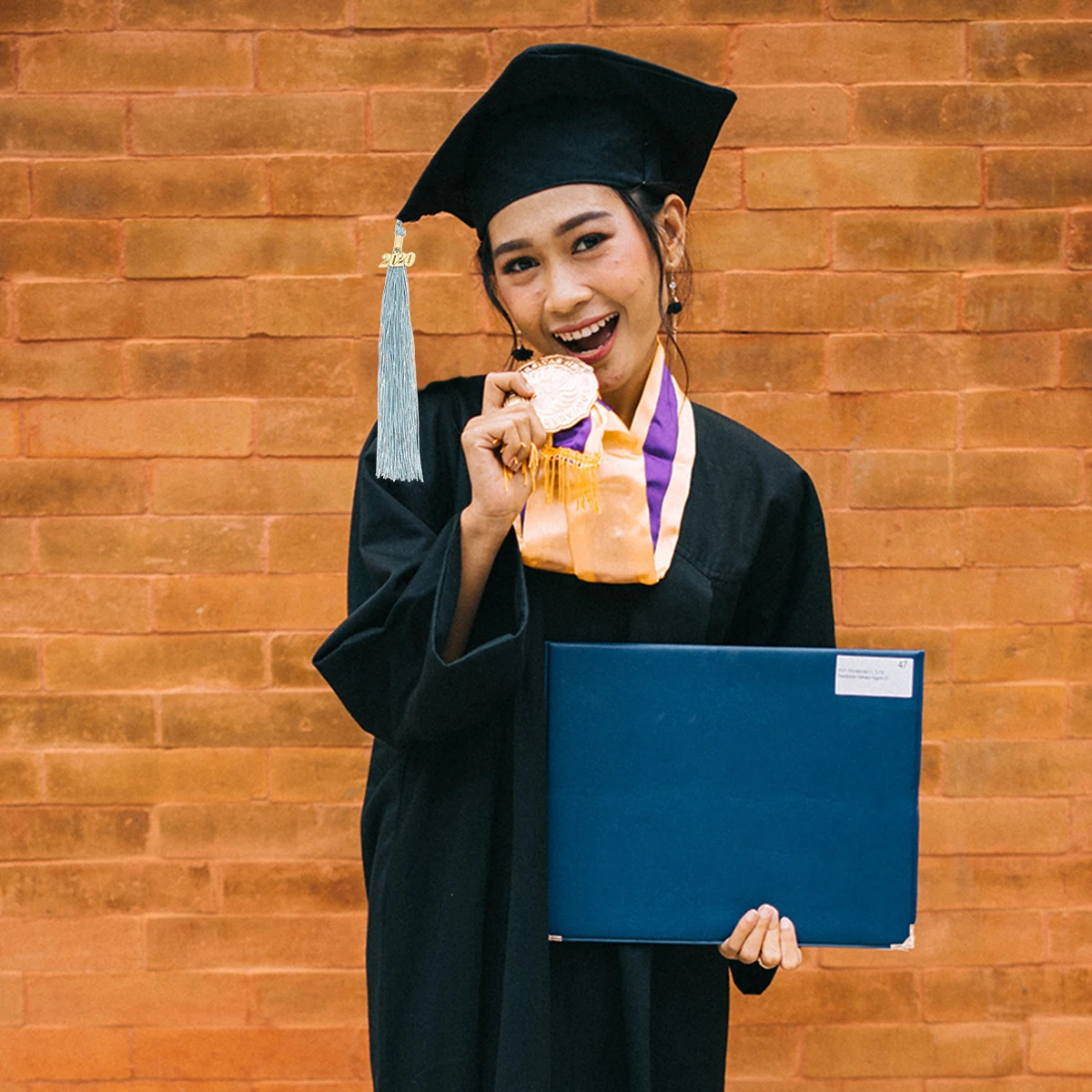 

40 Cm Commemorate Doctor's Hat Hanging Spike Graduation Cap Cords Faux Accessories