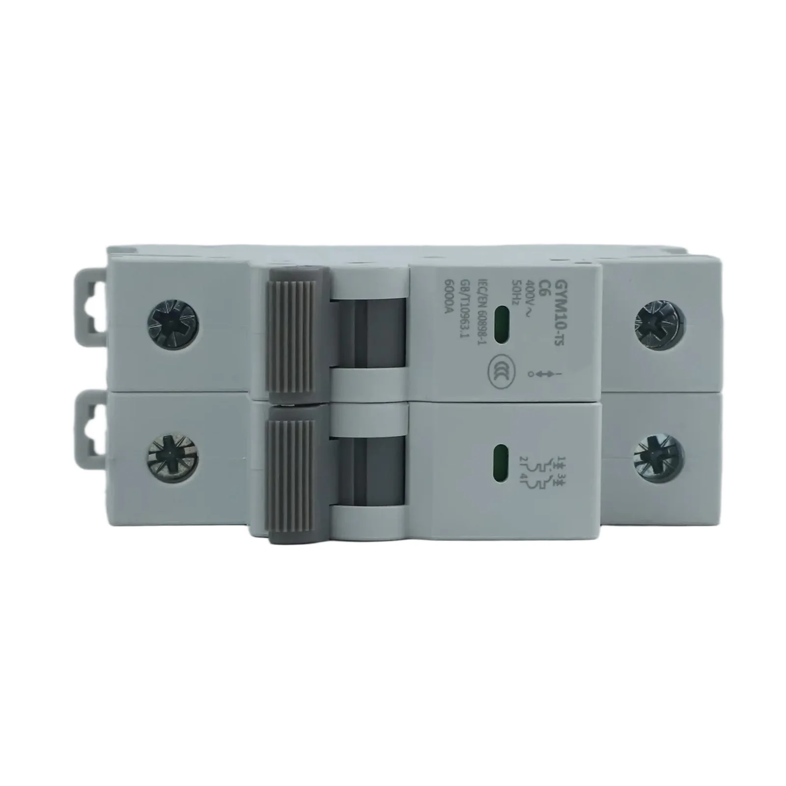 2Pole Circuit Breaker for AC Systems with Ratings of 6A to 63A 6kA Curve Design Overload Protection with Indicator
