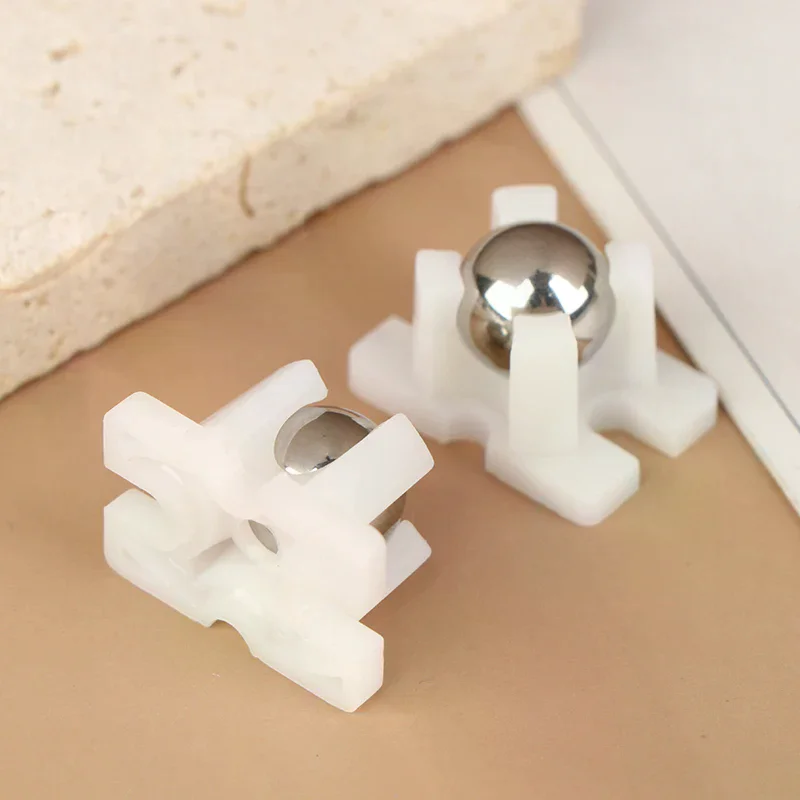 1/2 قطعة الكرة الصلب عجلة عالمية 2 عجلة ل UNO هيكل السيارة الذكية عين الثور النايلون MBOT N20 عجلات عالمية #2