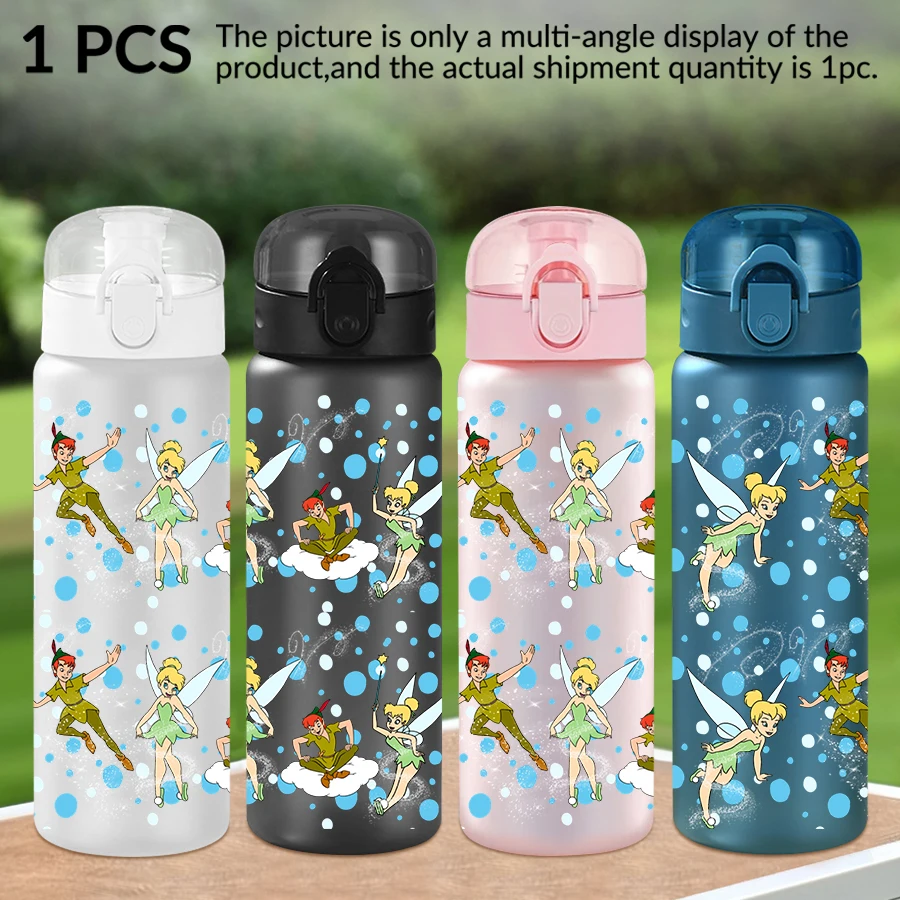 

1Pc Disney Peter Pan Fairy pattern 26oz plastic water bottle outdoor sports water cup birthday/homecoming gift