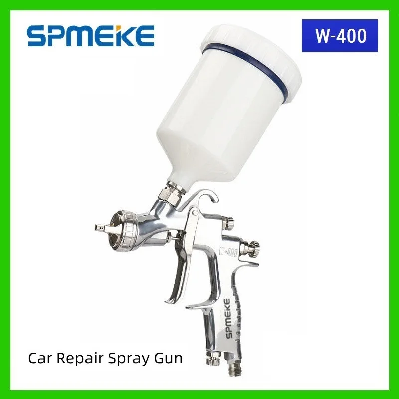 

SPMEKE W-400 Spray Gun W400 Painting Gun HVLP Manual Gun 1.4mm Nozzle Center Cup Coating Car Painting Automotive Paint Spray Gun