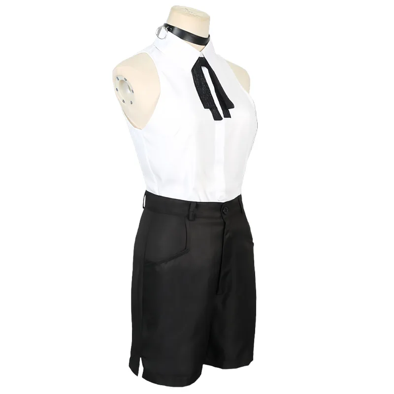 Anime Reze Cosplay Chainsaw Man Cosplay Costumes Shirt Shorts Necklace Socks Reze Suits Wig Halloween Carnival Cos Adult Women view 4