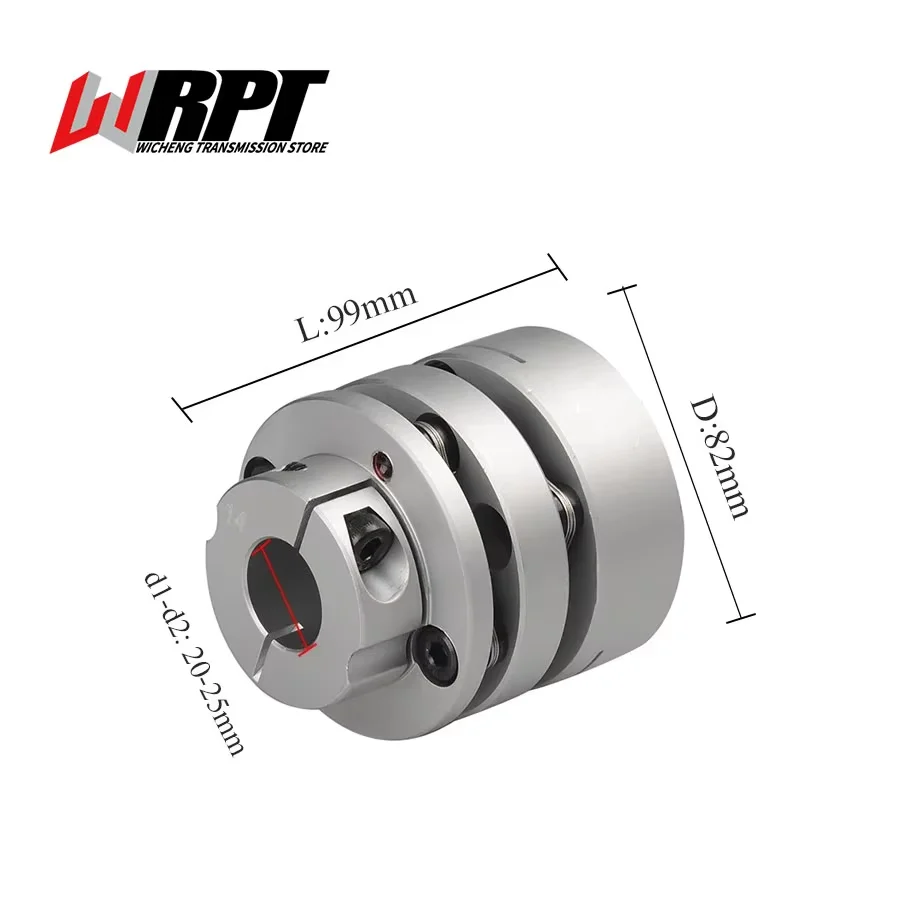 CLTP Coupling Aluminum Alloy Diaphragm Step Diaphragm Coupling Servo Motor Flange Coupling CLTP-82X99 CNC Driving Parts