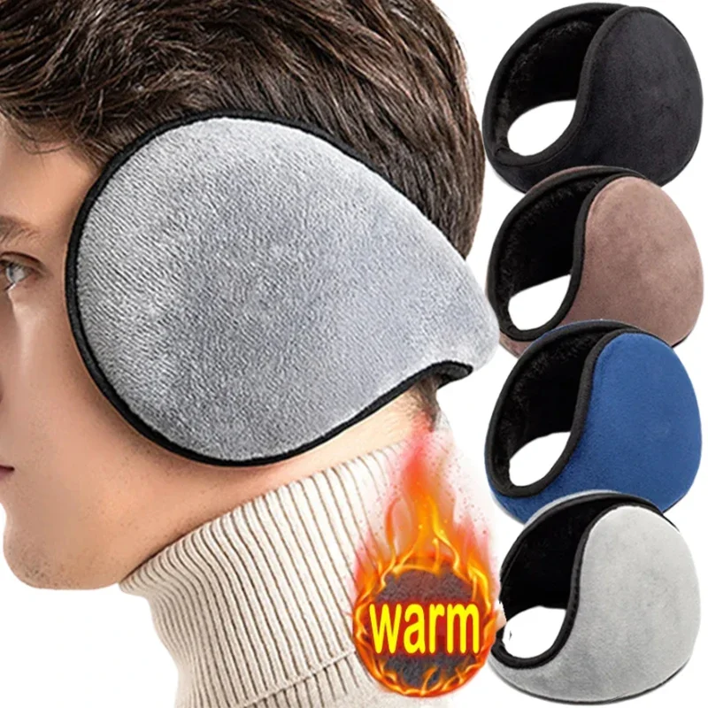 

Soft Plush Thickening Ear Warmer Women Men Cold Proof Fashion Winter Earmuffs Solid Color Earflap Outdoors Protection Ear-Muffs