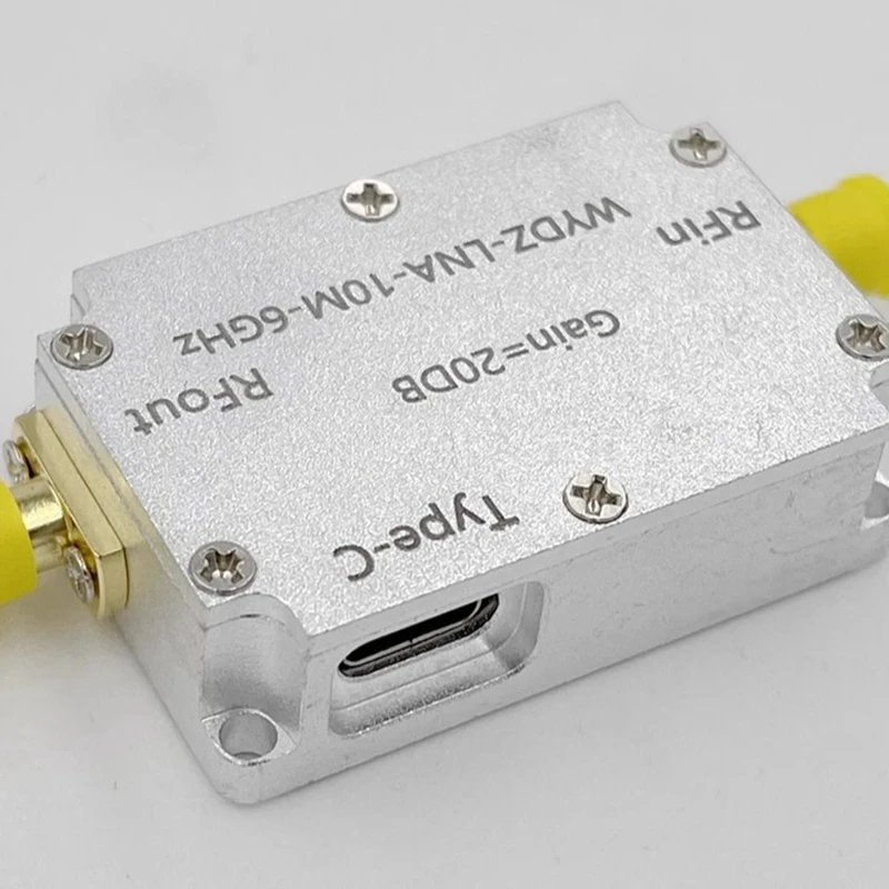 10M-6Ghz High Flatness Amplifier Gain RF Drive Signal Receiver Image Transmission GPS Software Radio FM