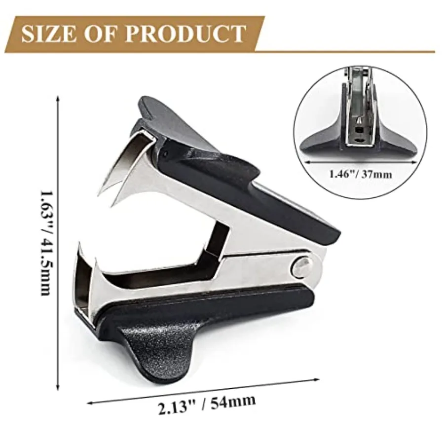 3 個のステープル取り外しステープルプラー取り外しツール オフィス、学校、家庭用 ブラック