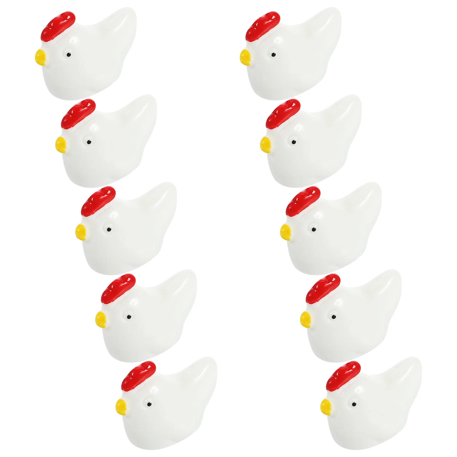 

10Pcs Mini Chicken Resin Ornaments Cute Hen Micro Landscape Accessories Moss Garden Decoration Tiny Chickens DIY Craft Micro