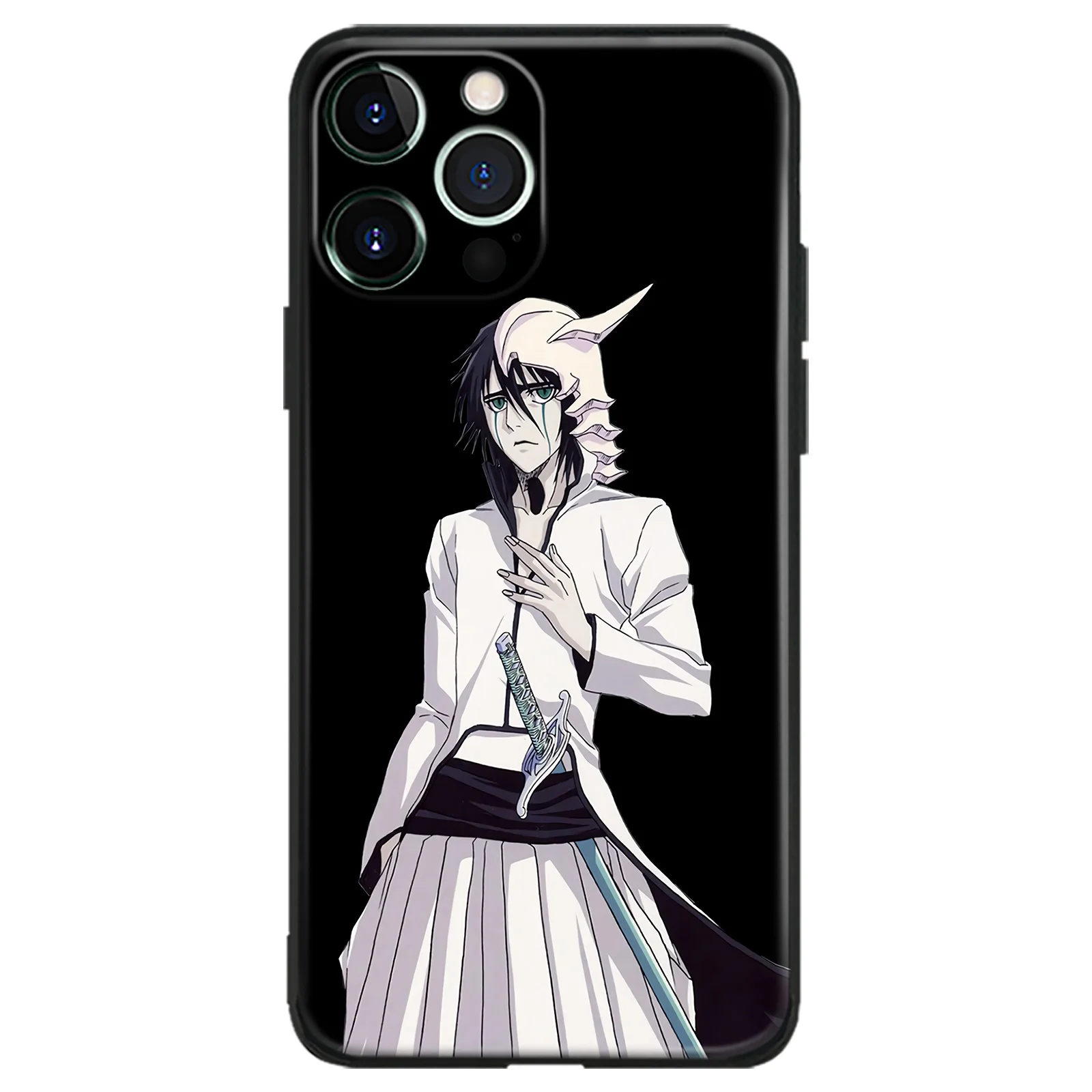 Ulquiorra Cifer Shockproof Silicone Manga Phone Protective Case for iPhone Xr Xs 12 13 Mini 11 14 15 16 Pro Max 7 8 15 16 Plus