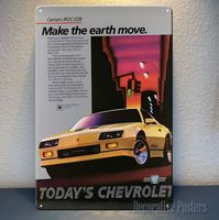 1k,Chevrolet Camaro Z28 Car Metal Poster - Collectable Sign -