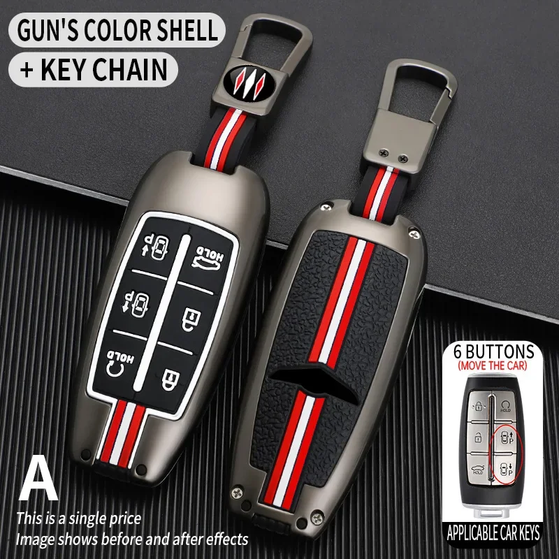 for Hyundai Genesis G70 G80 G90 GV70 GV80 EQ900 DH BH G60 Car Key Case Cover Shell ccessories