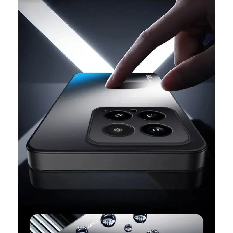 Luxury Metal Car Magnetic Holder Stand Matte Phone Case for Xiaomi 14T 14T Pro 13T 13T Pro 12T AG Frosted Protect Silicone Cover