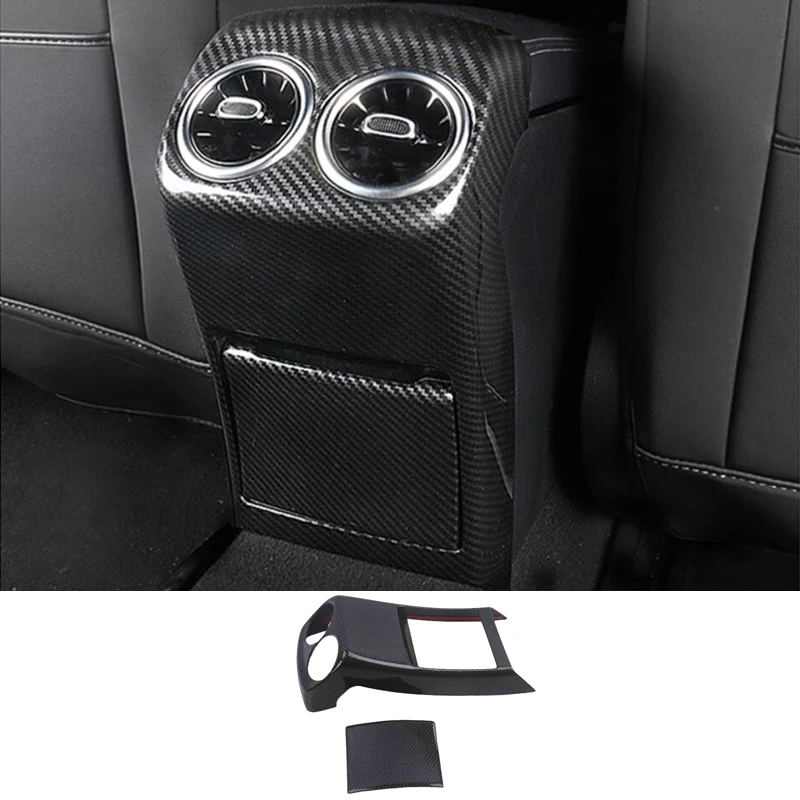 Lhd! Carbon Fiber Interieur Center Console Air Vent Cover Trim Voor Mercedes Benz W177 A-Klasse A200 A220 A250 2019 2020 Cla C118