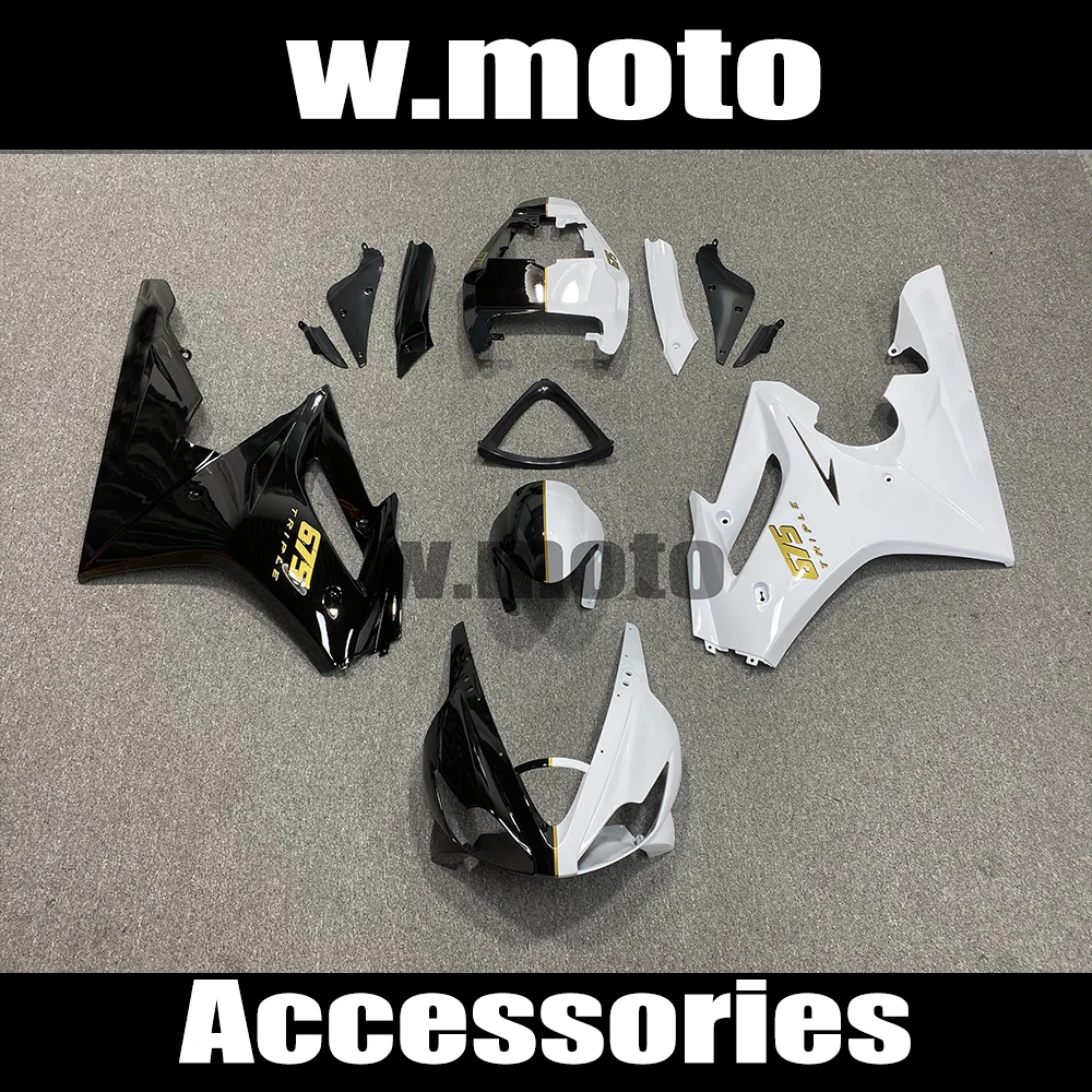 

New ABS Whole Motorcycle Fairings Kits Full Bodywork Accessories Black White Fairing For Triumph Daytona 675 2006 2007 2008 A1