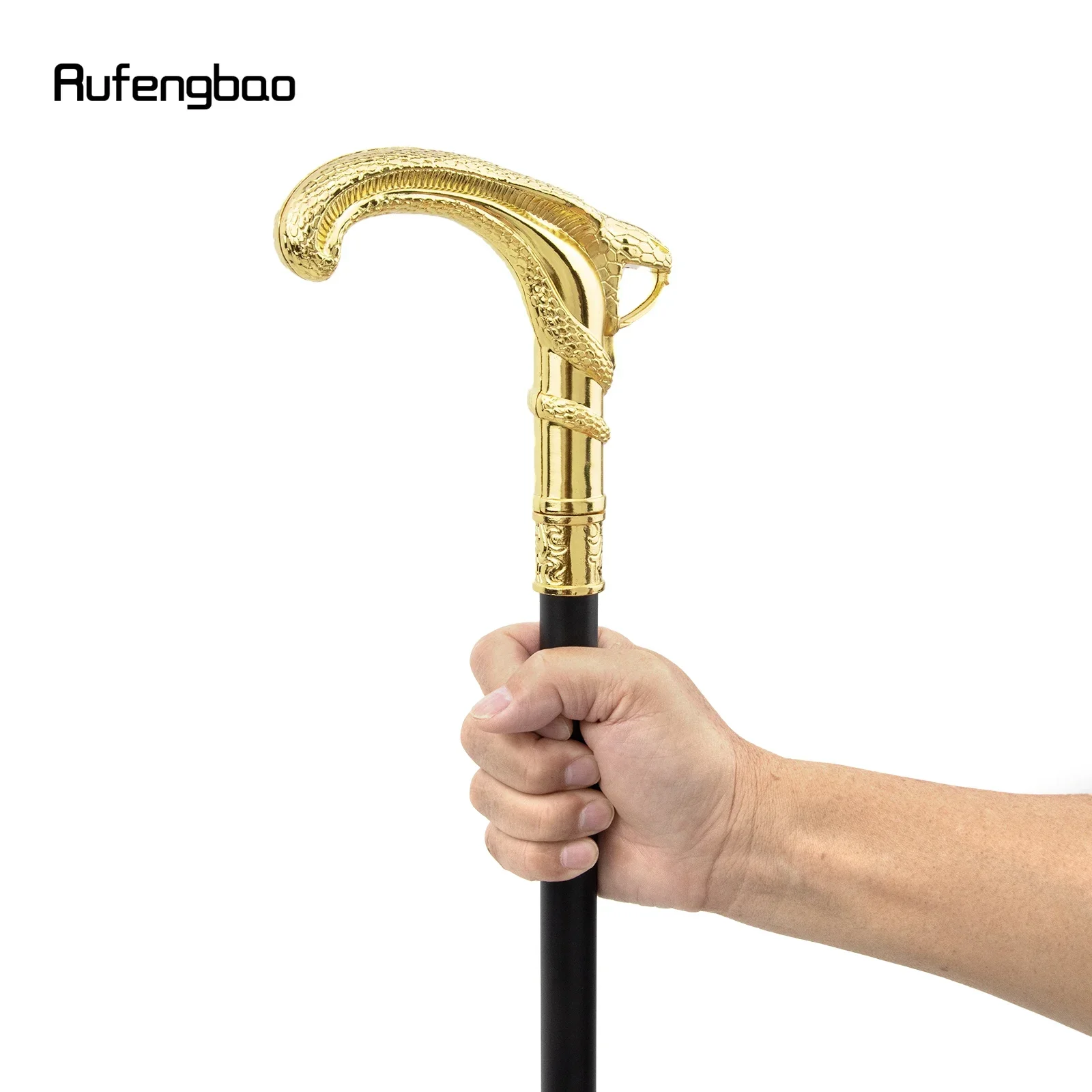 الذهبي الأفعى ملفوف واحد مشترك موضة عصا للمشي ديكور مصاص دماء تأثيري حفلة عصا للمشي هالوين Crosier 93 سنتيمتر