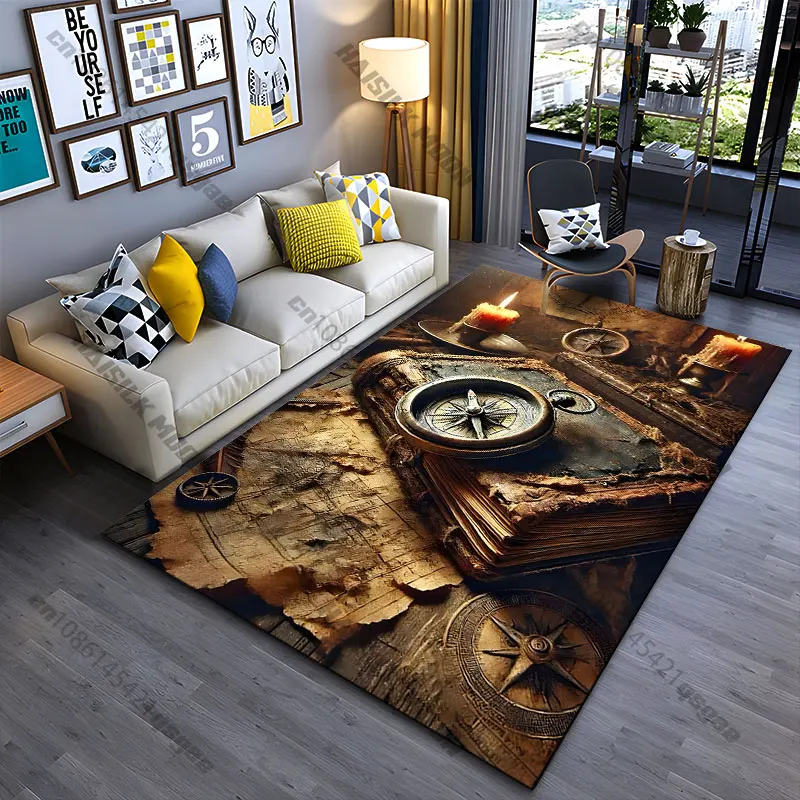 Adventure exploration mystery and history carpet Yoga living room room decor children's crawling mat doormat area rug
