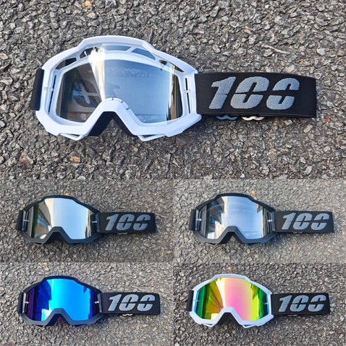 100 gafas de motocicleta gafas de Motocross casco todoterreno MX Moto Dirt Bike ATV esquí al aire libre vidrio Scooter Googles deportes