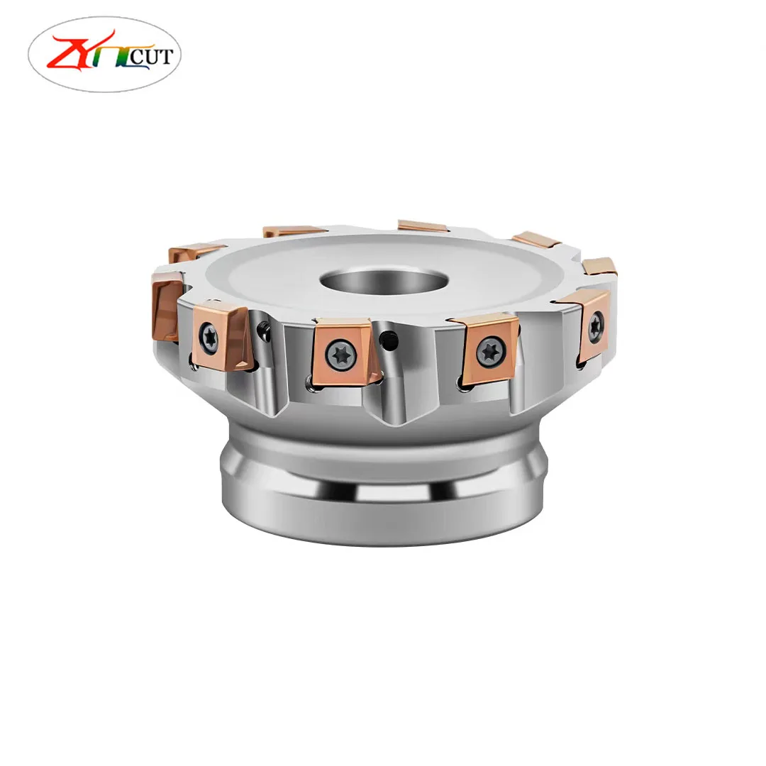 EMP09 square shoulder fast feed side milling 90 degree heavy cutting inner cold surface milling cutter disc LNKT1206 blade