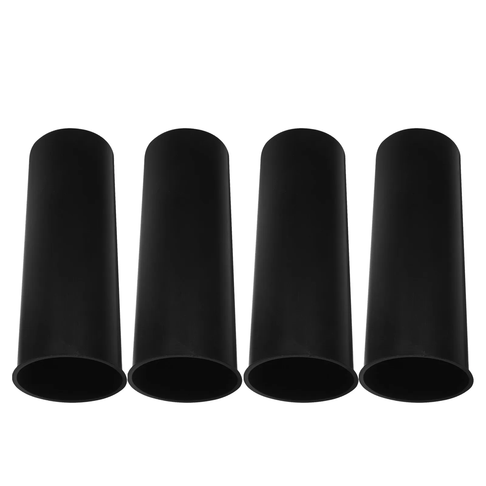 

4Pcs Toilet Brush Holder Black Plastic Cup Stable Anti-Stain Base Bathroom Cleaning Brush Storage Holder Essential Bathroom