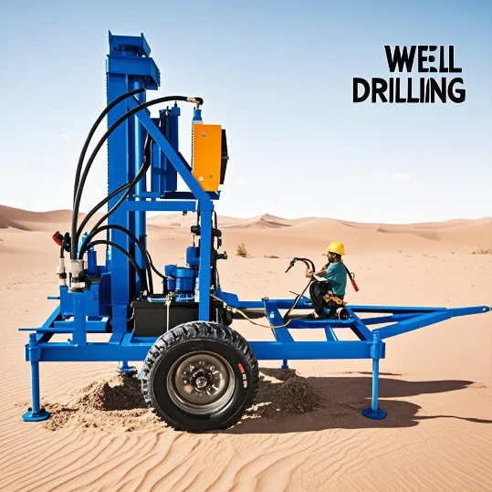 100M 200M 303 Meters Depth   In Mining Environments Machine For Drilling Water Well Drilling Rig