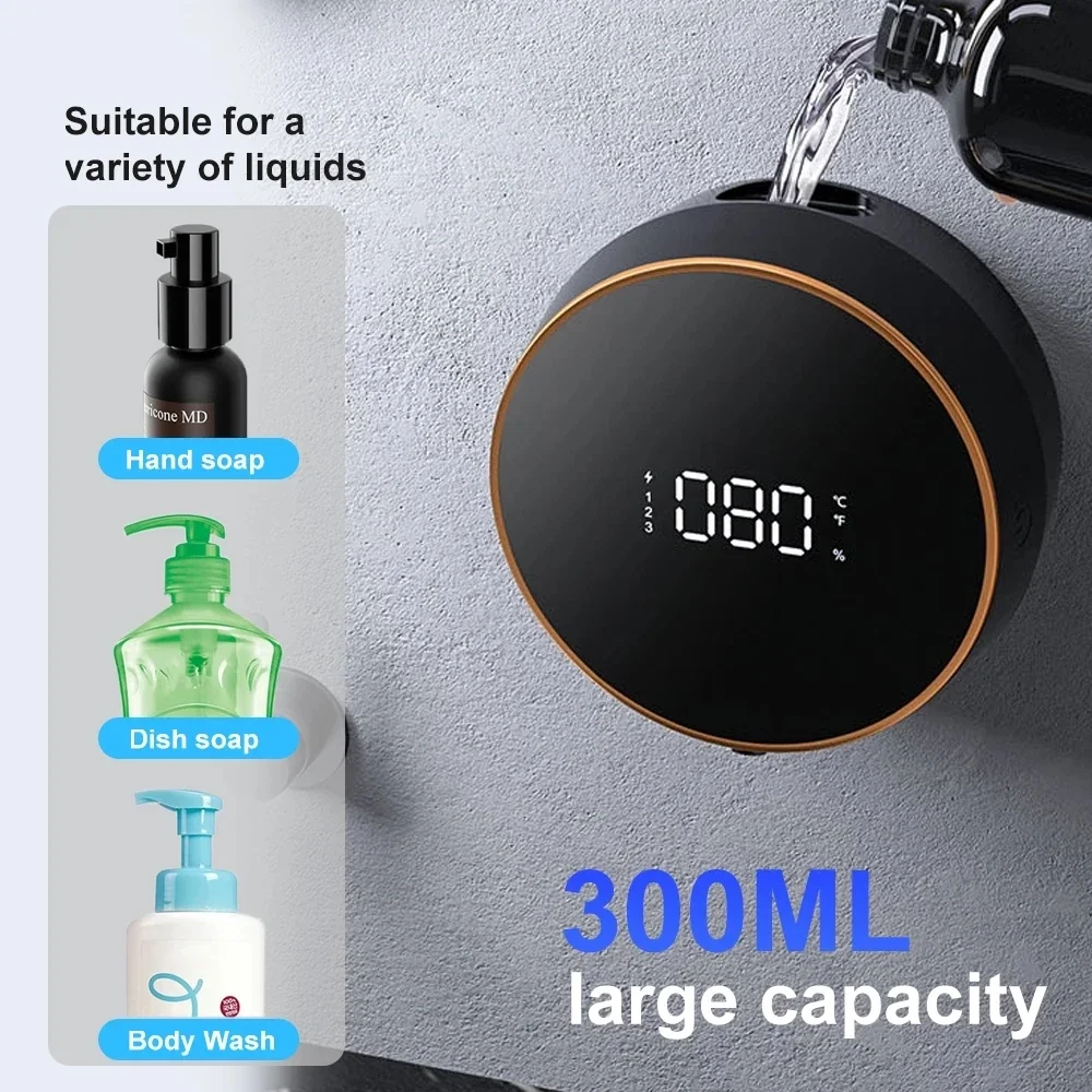 Touchless Automatic Soap Dispenser Infrared Sensor Electric Hands Free USB Liquid Foam Machine