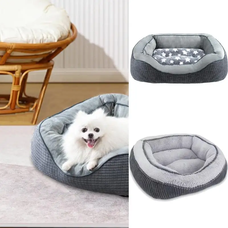 Dog Bed Medium Size Dog Cozy Cat And Dog Bed Mat Thickened Anti-Slip Dog Sleeping Mattress Puppy Bed Mattress Cushion For Dog