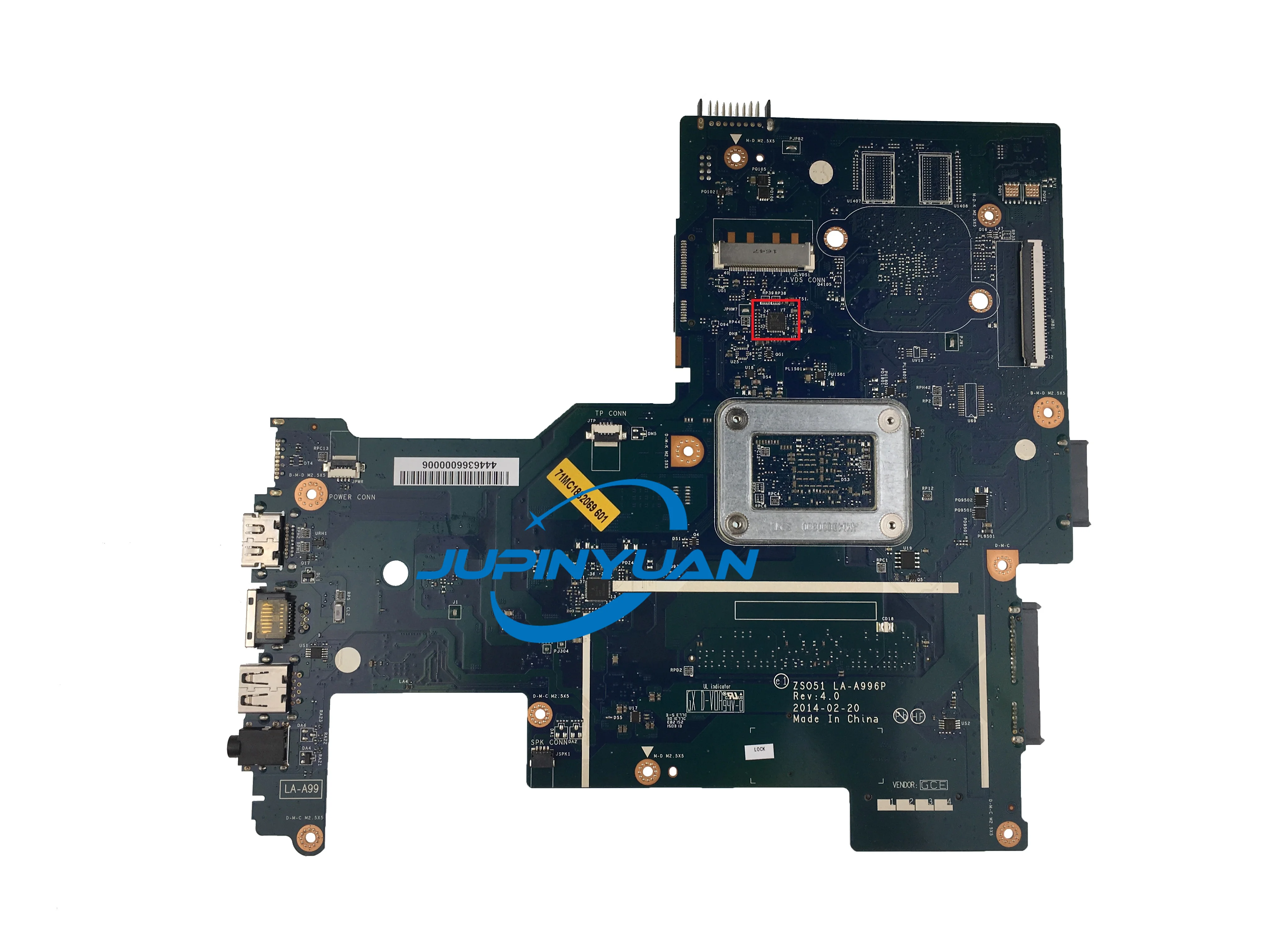 Notebook For HP 15-G 15-R Laptop Motherboard ZSO51 LA-A996P REV : 4.0 With AMD E1-6010 CPU Mainboard DDR3