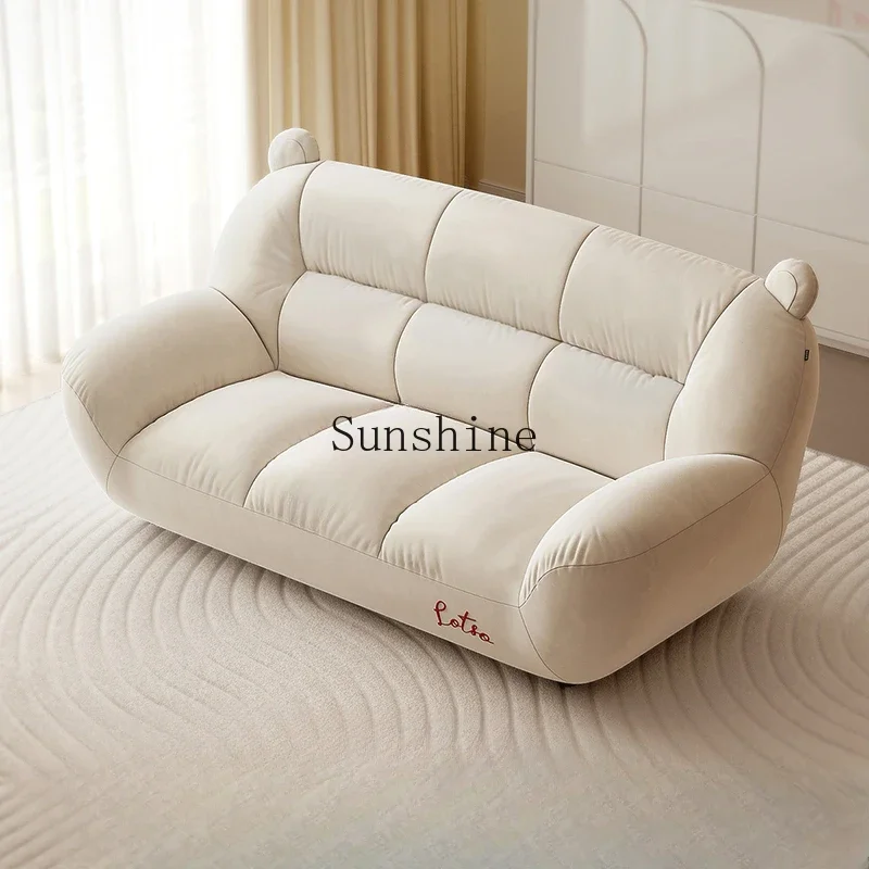 Sweet berry cloud sofa new cream style two-person sofa