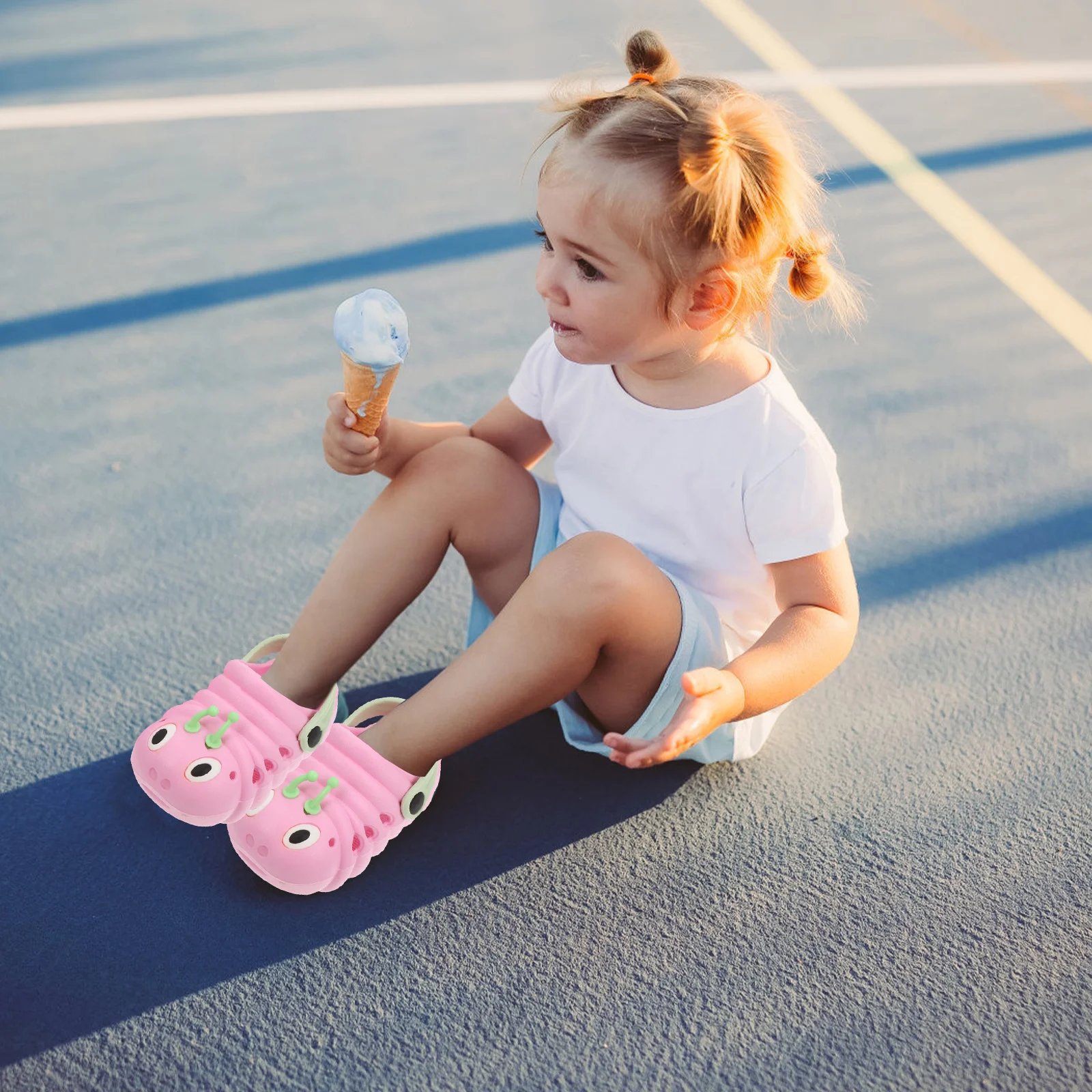 

1Pair Non-Slip Summer Sandals Pink Size 26 Length 15.5cm Comfortable Lightweight Boys Girls Beach Slipper School Party Shoes