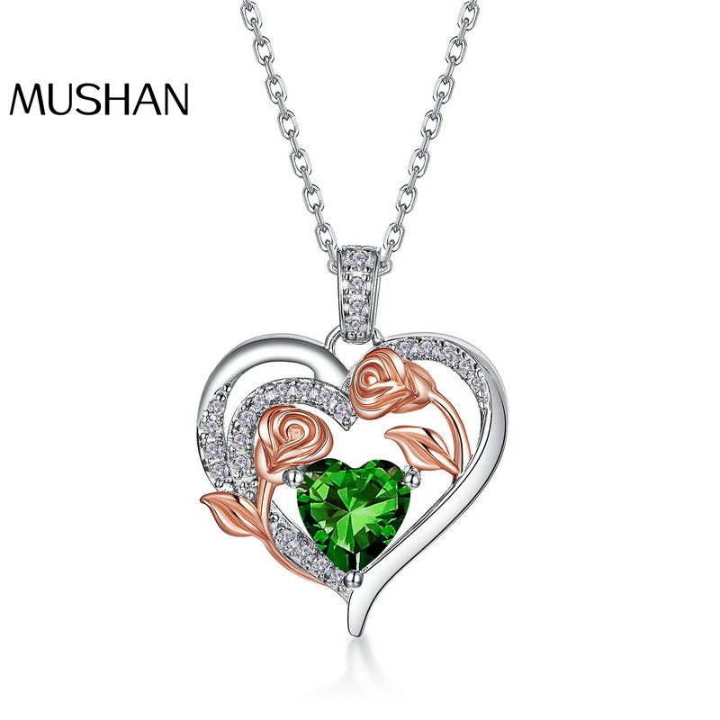 

Ювелирные изделия MuShan: Дизайнерское колье из стерлингового серебра 925 пробы с цирконием 5А, классическое свадебное, для женщин, с позолотой, премиум-класса, с подвеской