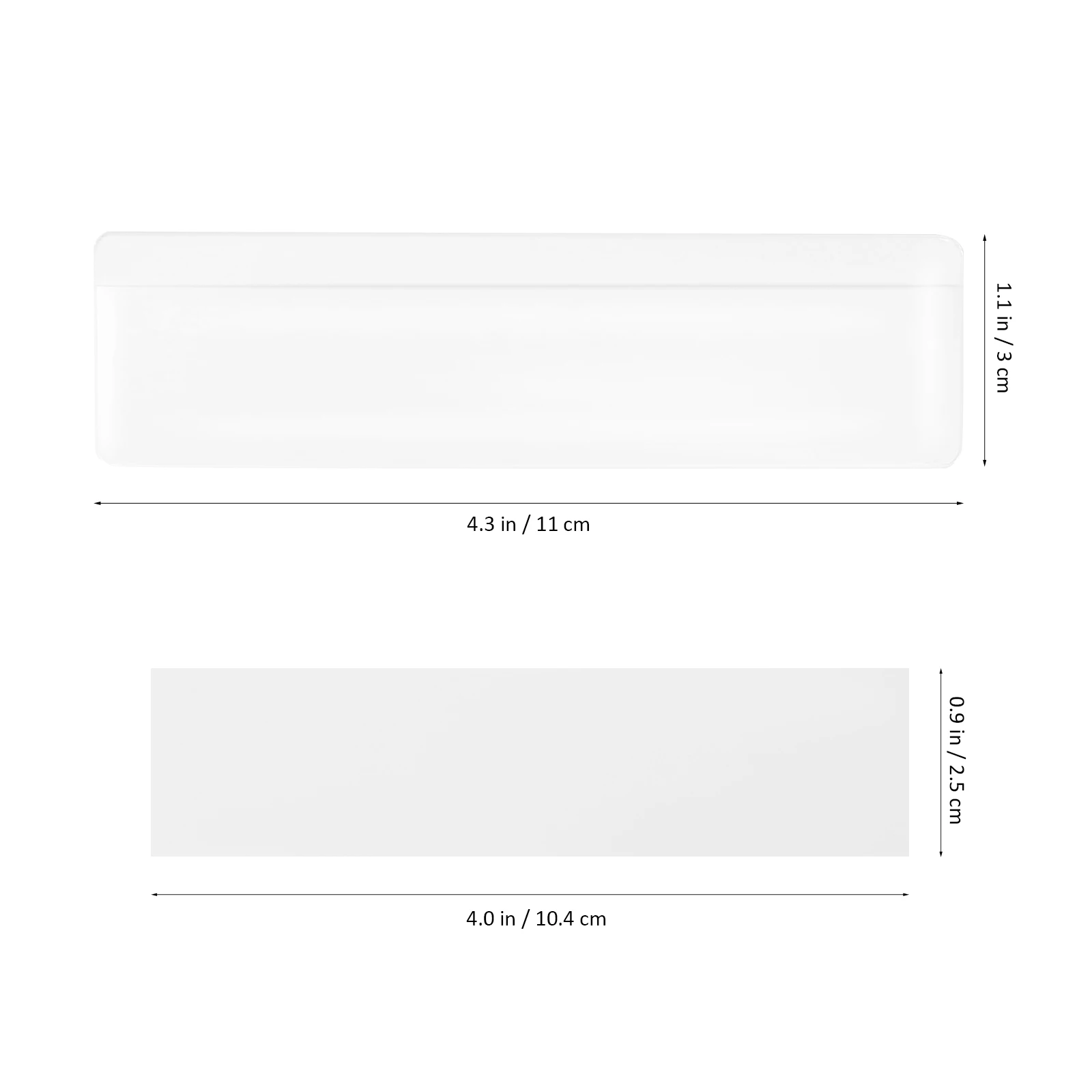 

50Pcs Transparent Label Holders Adhesive Pockets Clear Plastic Sleeves Self-Adhesive Label Protectors for Drawer Shelf Warehouse