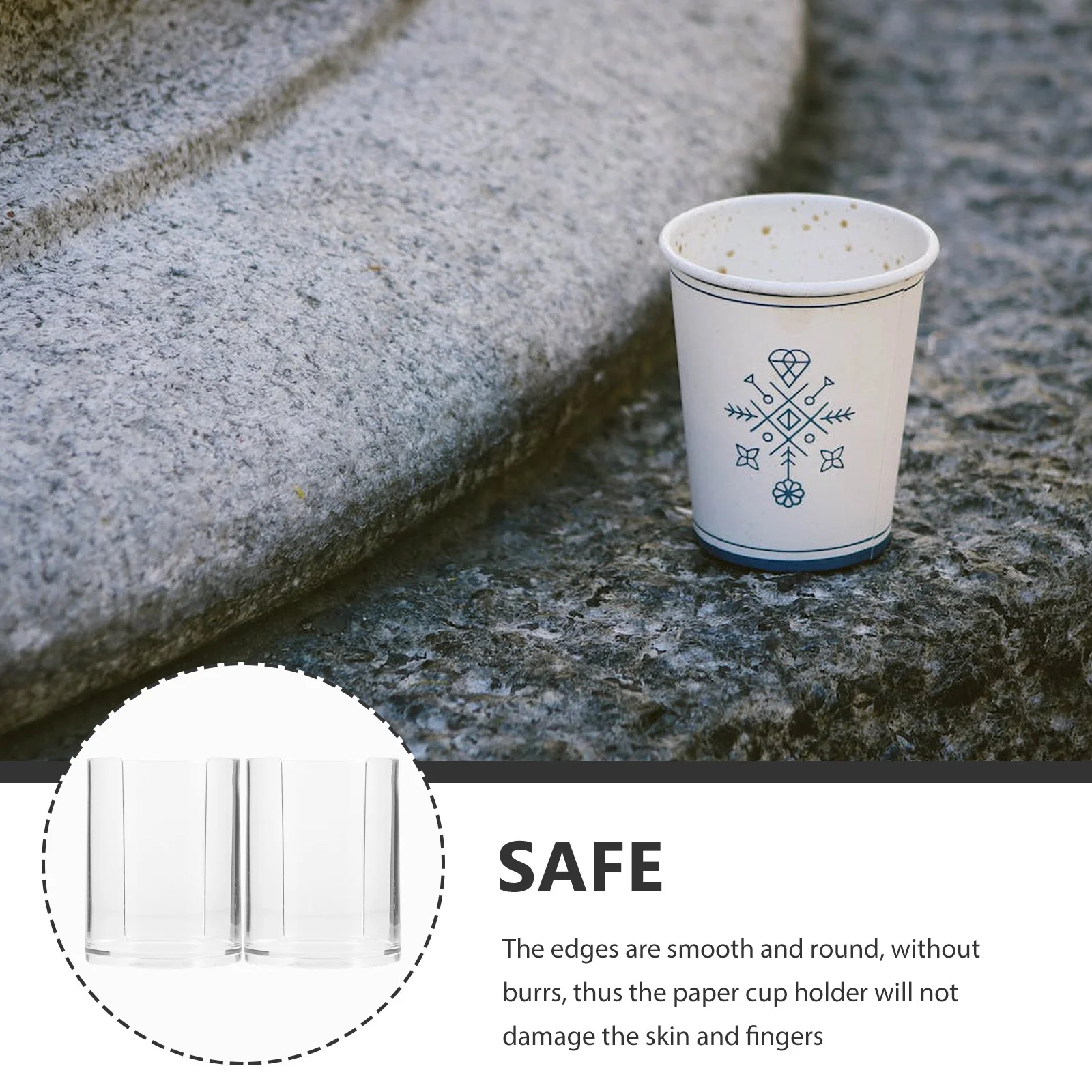 

2Pcs Paper Cup Holder Rack Sturdy Disposable Cup Organizer for Shop Countertop Coffee Bar Office Use Tabletop Paper Holder