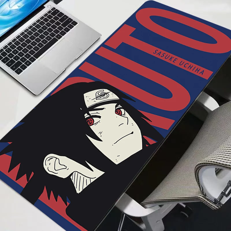 Desk Mat Carpet Desk Accessories Laptop Sasuke Uchiha Gamer Mausepad N-naruto Mouse Pad Mousepad Office Mouse Mats Keyboard Pad