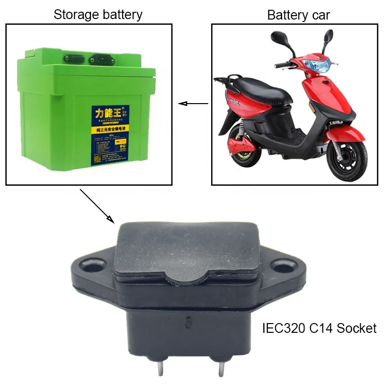 3 Pcs AC 250V 10A IEC 320 C14 Panel Mount Plug Adapter Power Connector Socket with Spring Cover