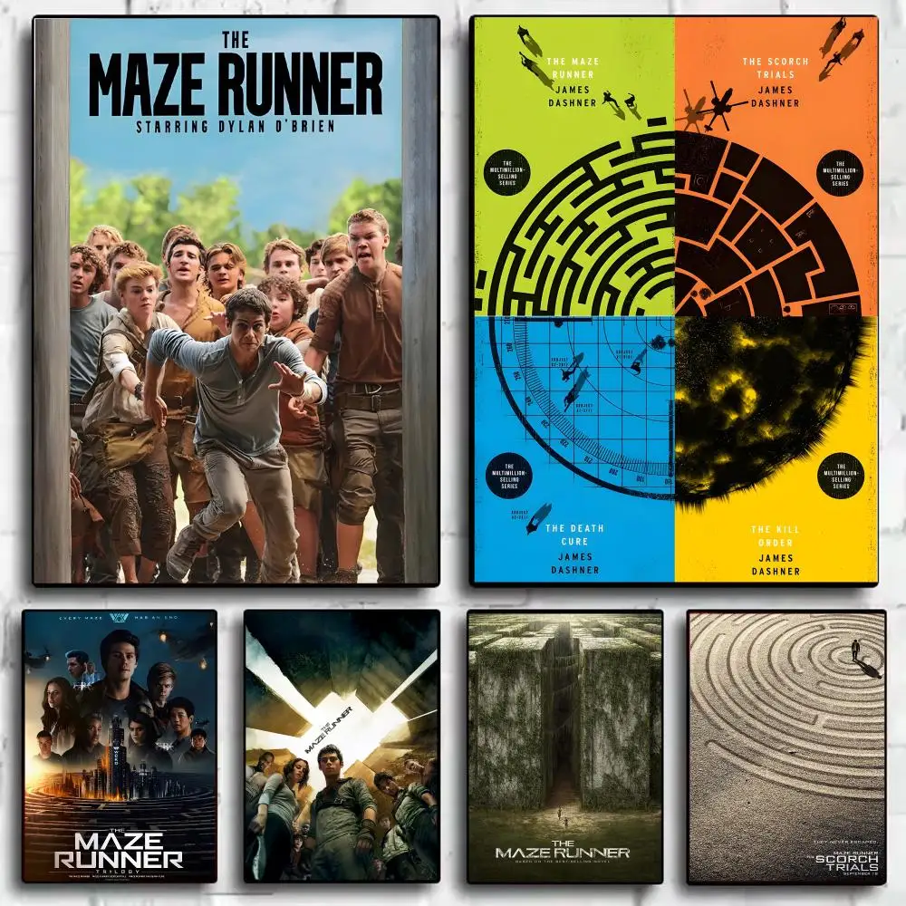 Movie The M-Maze Runner Poster Wall Art Prints for Bedroom Living Room Office Home Decoration Hanging Artwork Gift