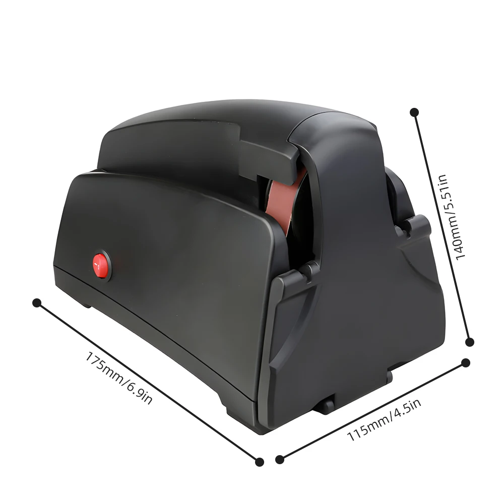Electric Knife Sharpener for Kitchen Knives with 120/320/600/1000 Grit Sharpening Belt and Cleaning Brush Portable Auto Tool