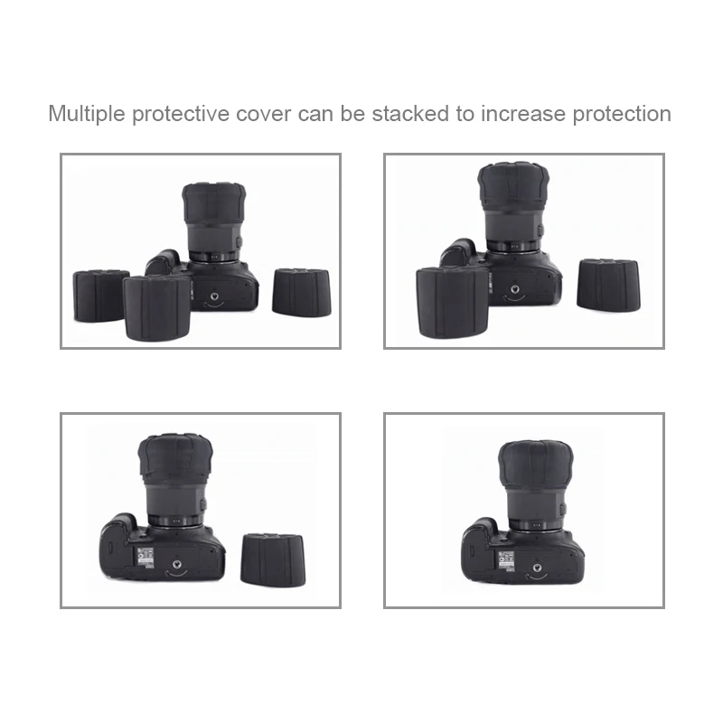 Slr Camera Lens Cover Zachte Siliconen Beschermende Cap Voor Canon Nikon Sony Olypums Fuji Lumix Pentax Dslr Lens