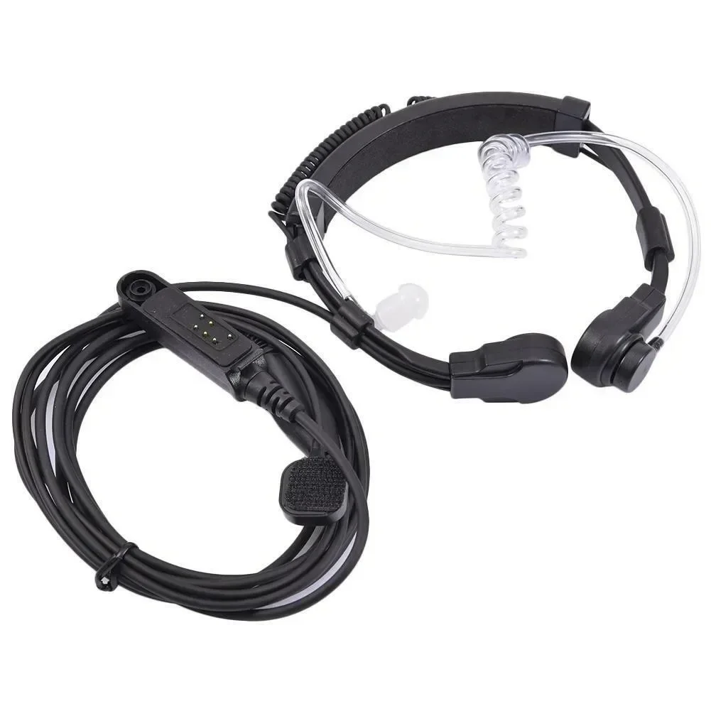 Untuk Baofeng UV-9R Plus BF-9700 BF-A58 tenggorokan teleskopik MIK Headset Earpiece untuk UV-XR UV9R GT-3WP Walkie Talkie